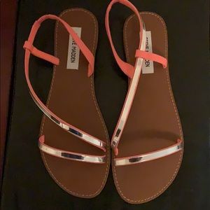 Steve Madden neon sandal